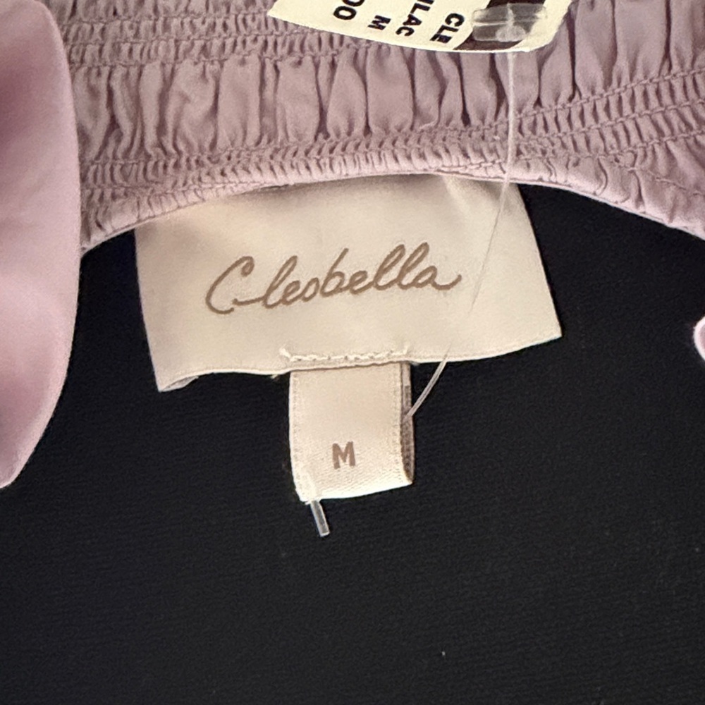Cleobella Antoinette D Lilac Ruffle Sleeve Dress Medium $304 Retail NWT - Picture 3 of 7
